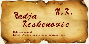 Nadja Keskenović vizit kartica